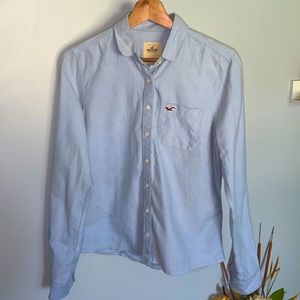 Hollister light blue button down